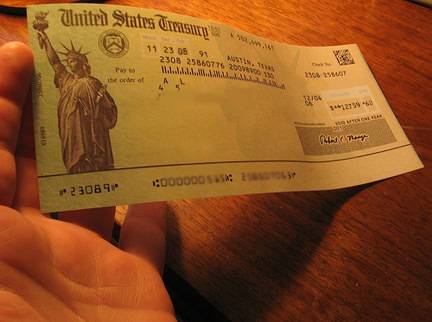 IRS check tax refund stimulus plan package united states treasury